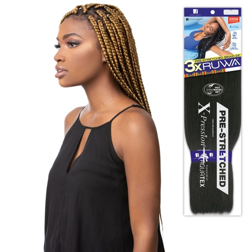 Sensationnel Synthetic Hair Braids XPRESSION 3X Ruwa Pre-Stretched 24"